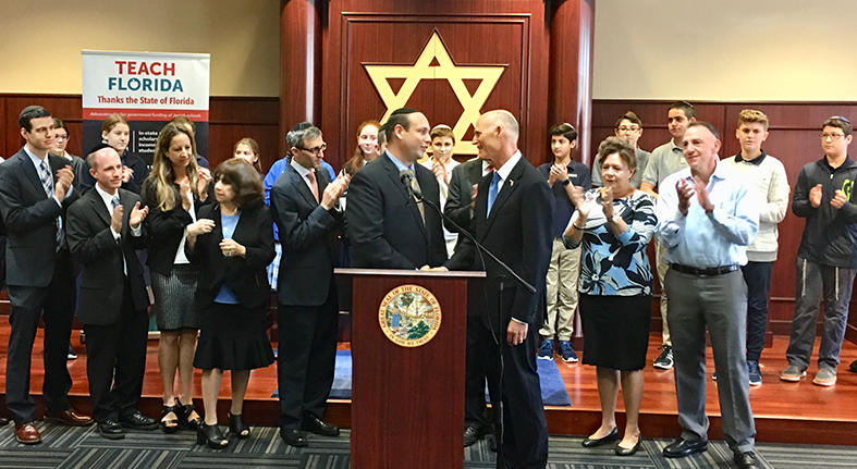 Governor Scott Proposes  Million in Security Funding for Jewish Day Schools