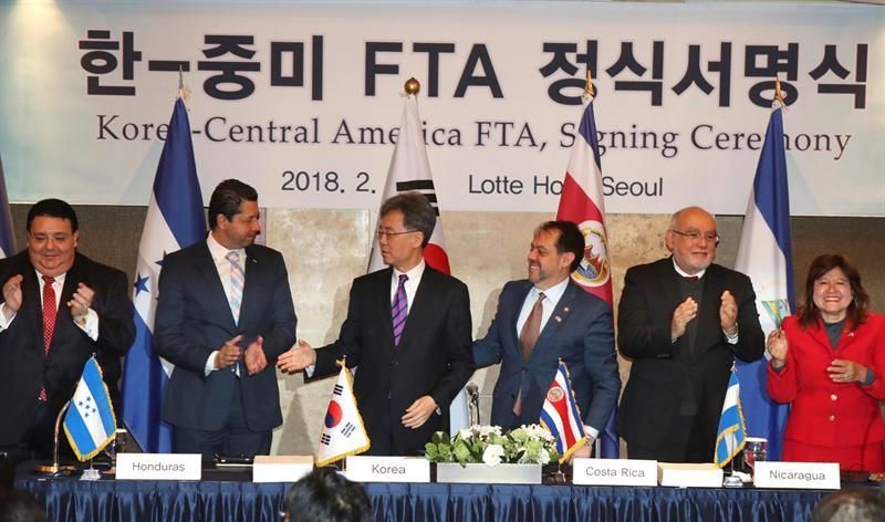 Centroamérica y Corea del Sur firman Tratado de Libre Comercio