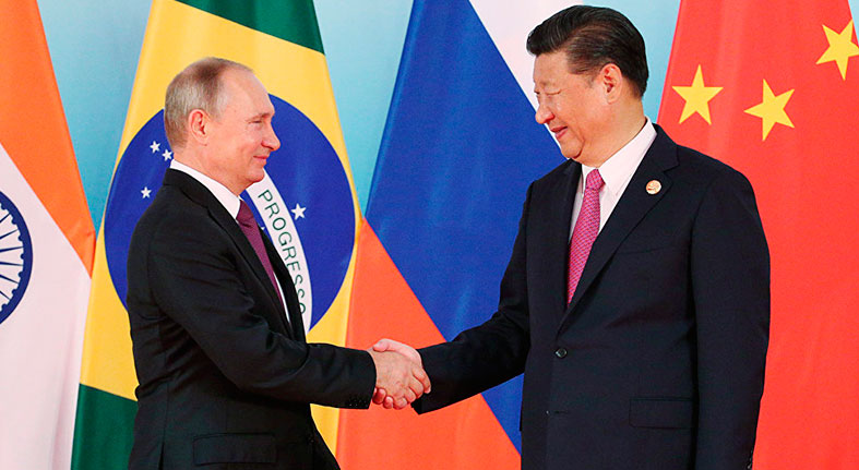 Rusia y China quieren reforzar la cooperación de los Brics