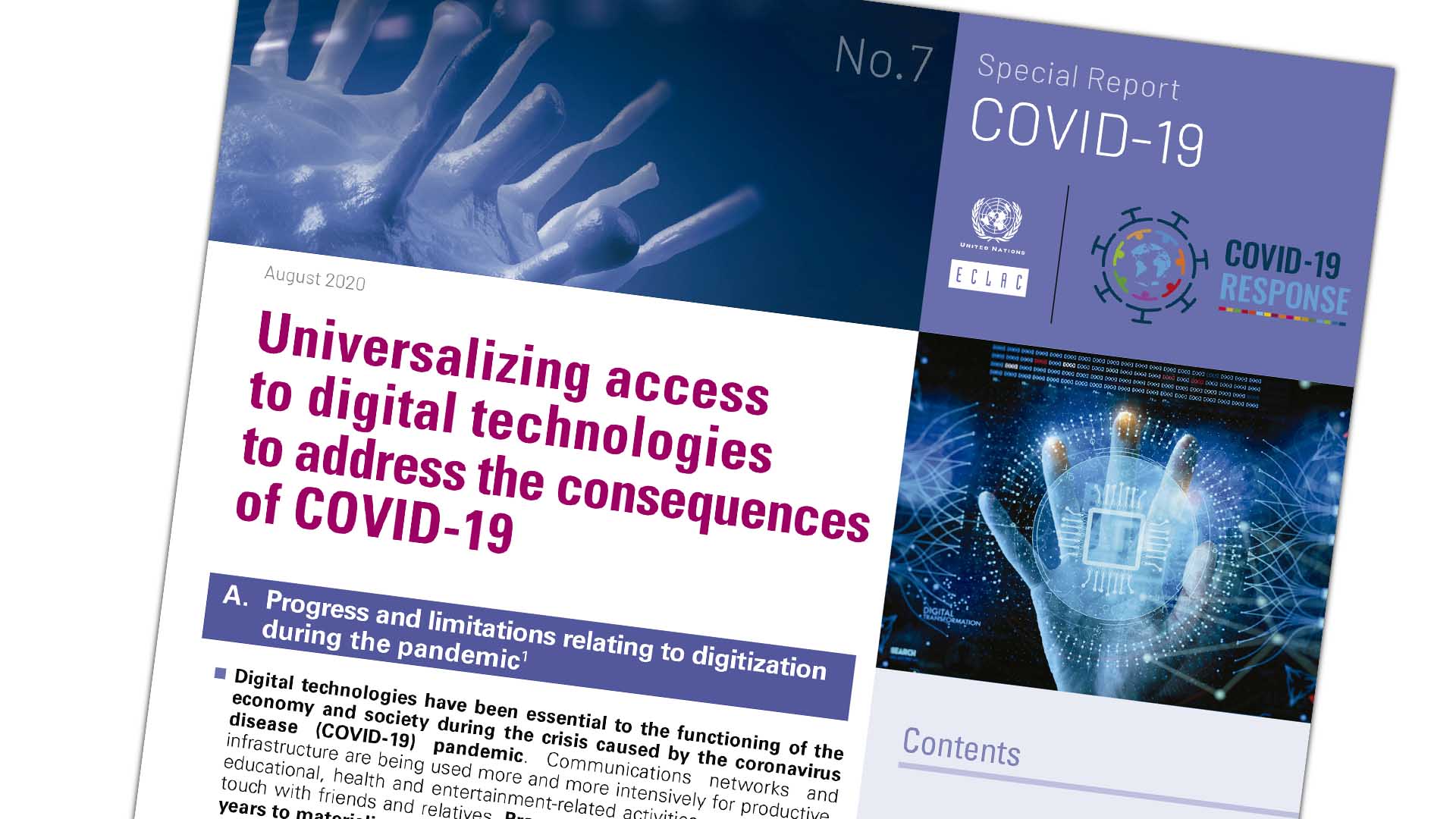 ECLAC Proposes Ensuring and Universalizing Connectivity and the Affordability of Digital Technologies to Tackle the Effects of COVID-19