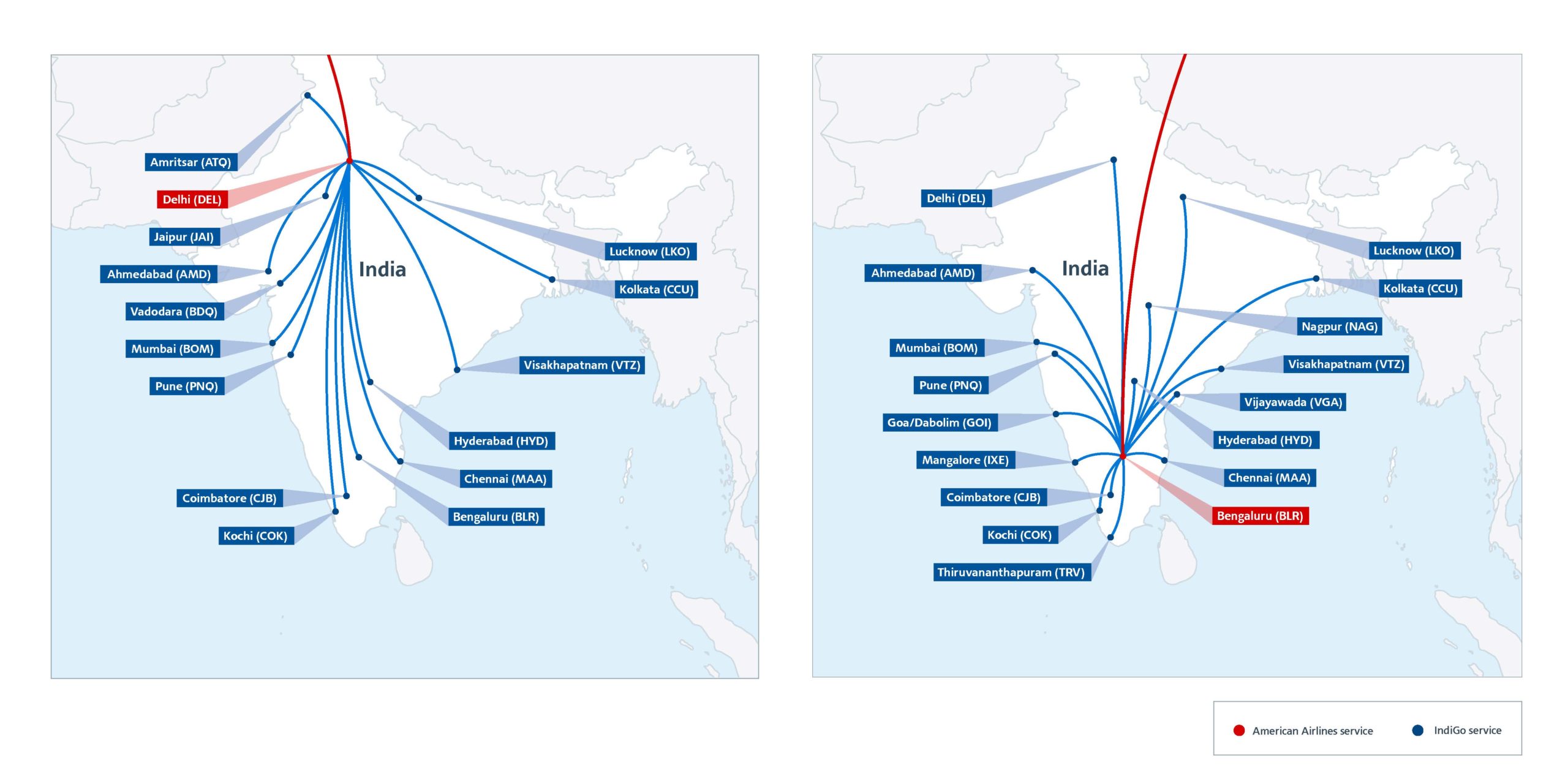 Announces American Airlines and IndiGo Codeshare Agreement Providing More Options and Seamless Connectivity Across India