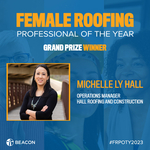 Beacon Reveals Winner of 2023 Campaign Recognizing Female Roofing Professionals