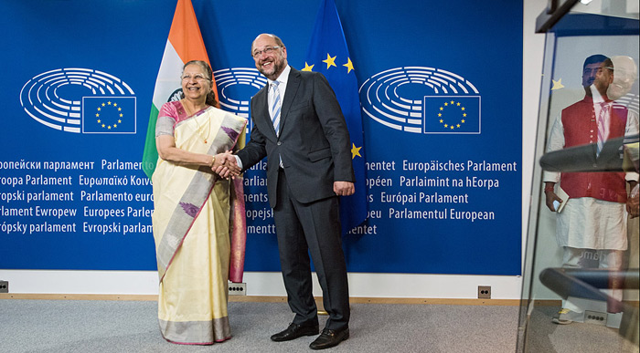 Speaker of the Indian parliament visits the EP