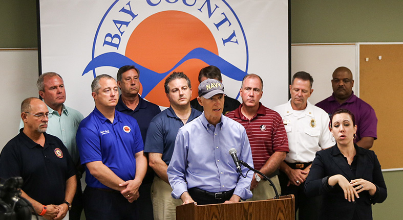 Governor Scott Gives Update on Tropical Storm Nate