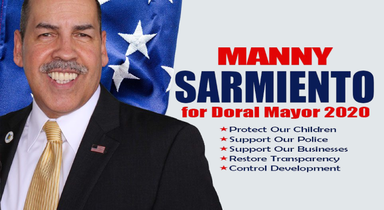 Emmanuel “Manny” Sarmiento Announces Candidacy﻿for Mayor of the Great City of Doral, Florida