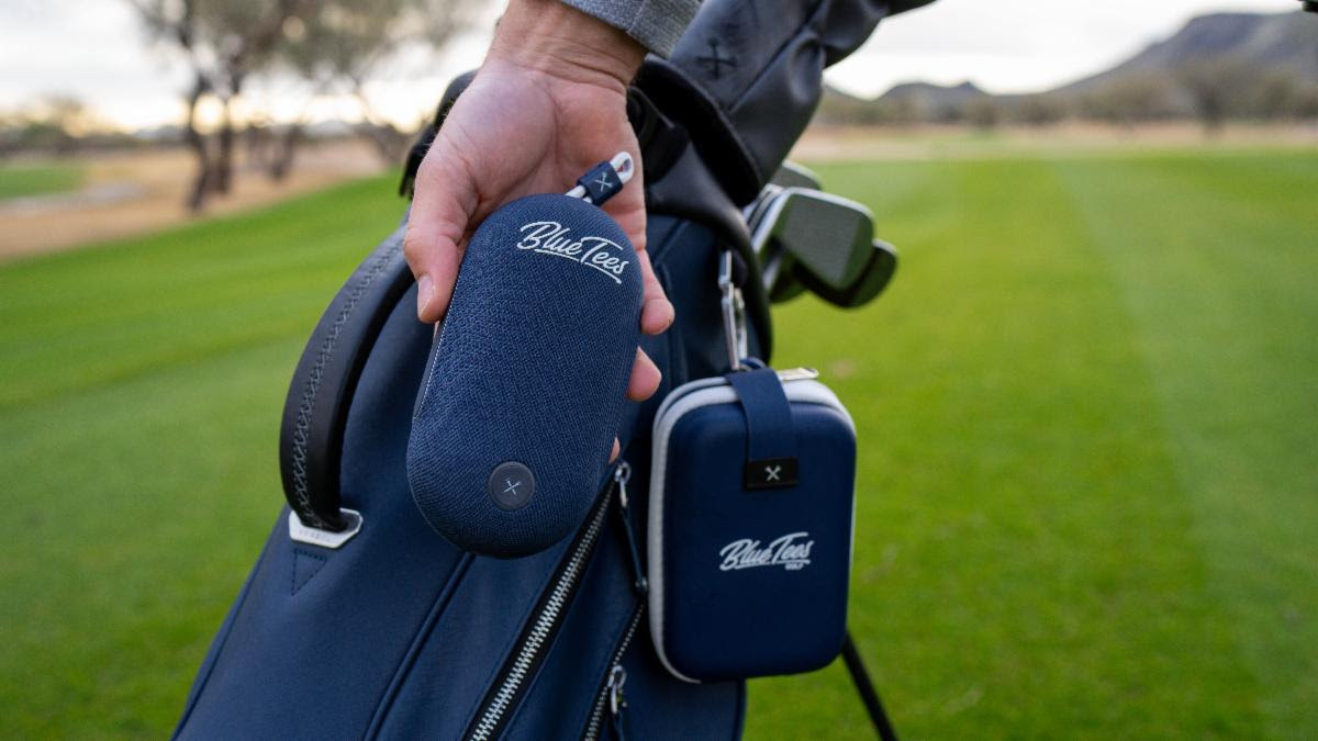 Blue tees golf introduces its most compact gps speaker yet – the player go